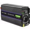 Inversor QOLTEC Monolith 600 W — 12 V a 230 V, USB PD 18 W, coche/interior, negro