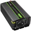 Inversor QOLTEC Monolith 600 W — 12 V a 230 V, USB PD 18 W, coche/interior, negro