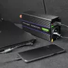 Inversor QOLTEC Monolith 600 W — 12 V a 230 V, USB PD 18 W, coche/interior, negro