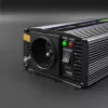Inversor QOLTEC Monolith 600 W — 12 V a 230 V, USB PD 18 W, coche/interior, negro