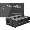 Convertidor de tensión QOLTEC Monolith 4000 MS Wave 12V a 230V 2000/4000W con USB