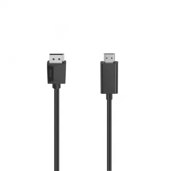 Adaptador de cable de vídeo Hama 00205144 1,5 m DisplayPort a HDMI negro