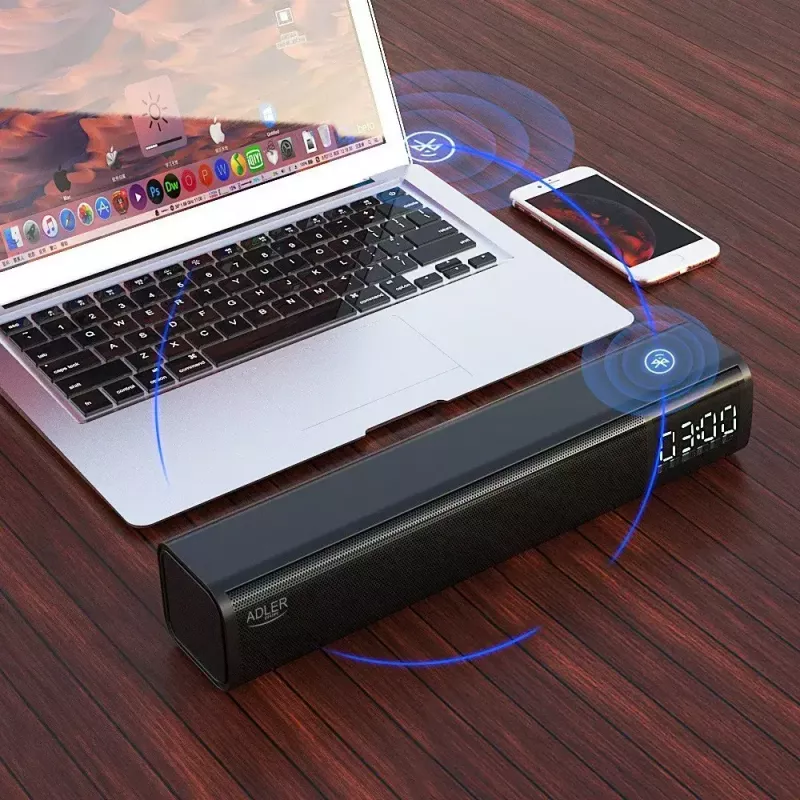 Altavoz Bluetooth portátil Adler AD 1191 5W, inalámbrico, compacto, negro