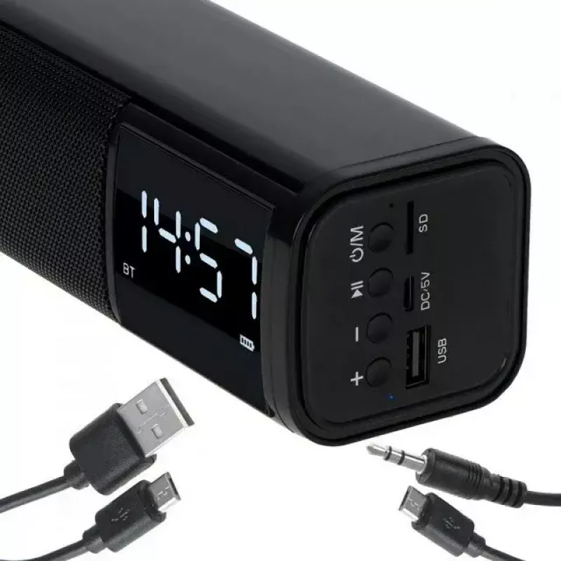 Altavoz Bluetooth portátil Adler AD 1191 5W, inalámbrico, compacto, negro
