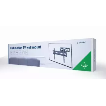 Gembird WM-80ST-03 soporte de pared para TV, inclinable y giratorio, 37-80 pulgadas, 40 kg, negro
