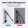 Bridas de cable con velcro Vention KAABJ, nailon, 5 m x 11 mm, negro