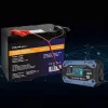 Cargador de batería de vehículo QOLTEC 52482 12/24 V 5/10 A con indicador LCD y conector Type-F