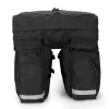 Bolsa de bicicleta Wozinsky WBB13BK 60L negra universal – bolsa para portaequipajes, capacidad 60 L