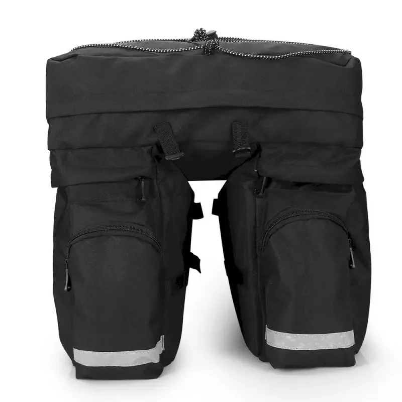 Bolsa de bicicleta Wozinsky WBB13BK 60L negra universal – bolsa para portaequipajes, capacidad 60 L