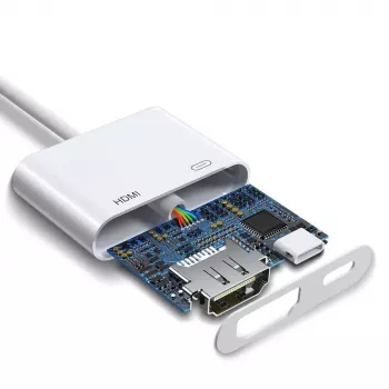Adaptador Lightning a HDMI Joyroom S-H141 — Lightning (Apple) a HDMI FullHD 1080p 60 Hz, Blanco