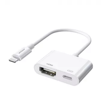 Adaptador Lightning a HDMI Joyroom S-H141 — Lightning (Apple) a HDMI FullHD 1080p 60 Hz, Blanco