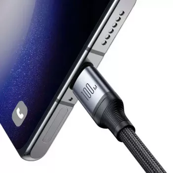 Cable USB-C a 2× USB-C Joyroom SA21-1T2 100W 1,5m (negro)