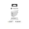 Accesorio mophie, adaptador de red – USB-C-PD-DUAL-45W-GAN – Blanco – EU (2x USB-C)