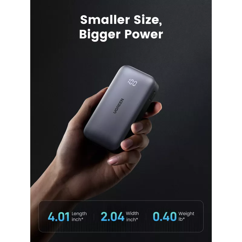 Batería portátil Ugreen 10000mAh Mini Quick Charging 30W