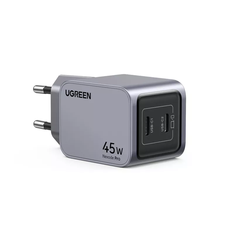 Cargador móvil Ugreen 35008 Universal Gris Carga rápida por CA para interiores