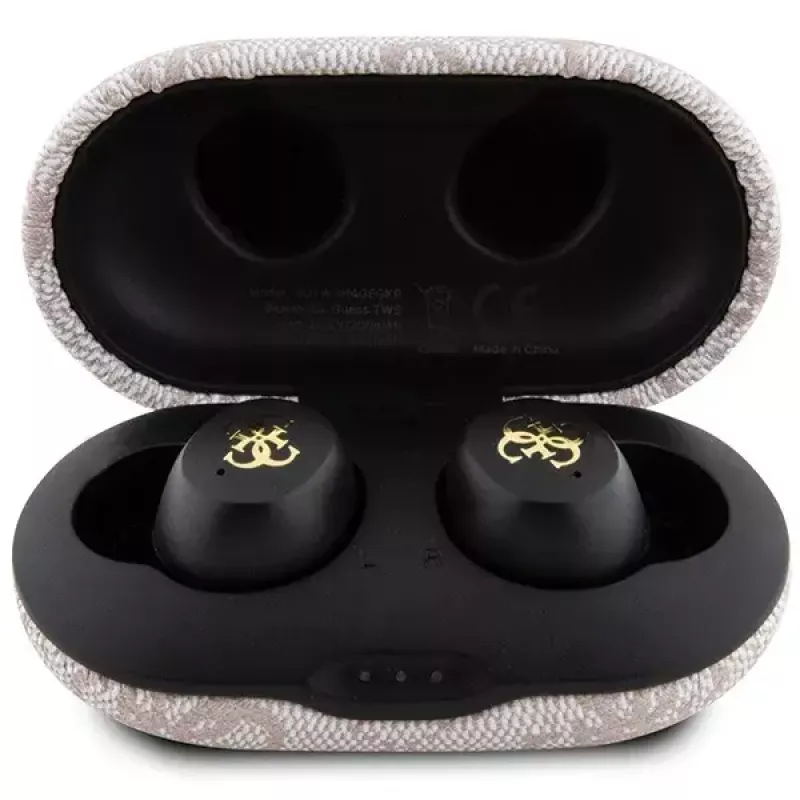 Auriculares Guess GUTWSP4EGP TWS Bluetooth + ENC Dock rosa