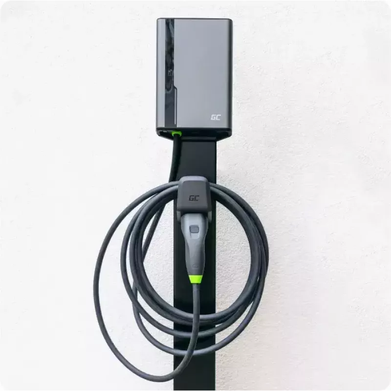 Estación de carga para vehículo eléctrico Green Cell EVGC021A2275 22000W montaje en pared gris aluminio