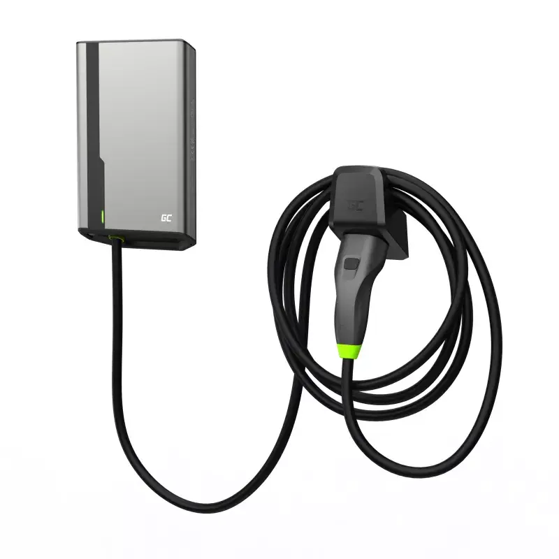 Estación de carga para vehículo eléctrico Green Cell EVGC021A2275 22000W montaje en pared gris aluminio