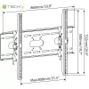 Soporte de pared inclinable Techly para TV LED LCD 42-80