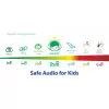 buddy phones Galaxy lila — auriculares over-ear para niños, diadema ajustable, volumen limitado