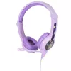 buddy phones Galaxy lila — auriculares over-ear para niños, diadema ajustable, volumen limitado