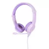 buddy phones Galaxy lila — auriculares over-ear para niños, diadema ajustable, volumen limitado