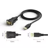 Cable serie Techly IDATA-USB2-SER-1 negro 1,5 m USB Type-A DB-9