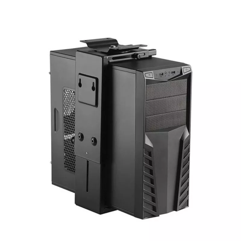 Soporte de CPU Techly ICA-CS 66 soporte de CPU bajo escritorio negro