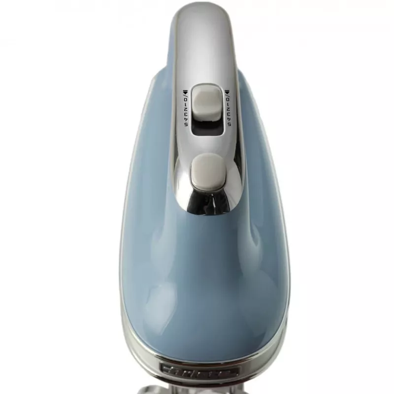 Batidora Ariete 1548 Mixer Vintage, 450W, 5 velocidades, función turbo, 2 varillas, azul cielo