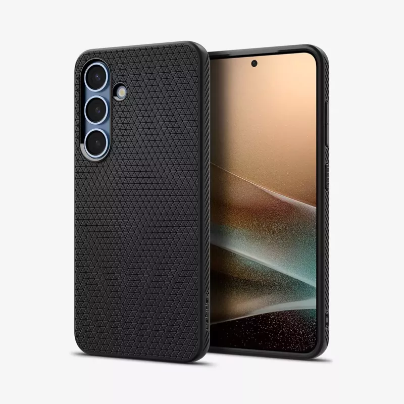 Funda Spigen Galaxy S25 Liquid Air negro mate monocromático
