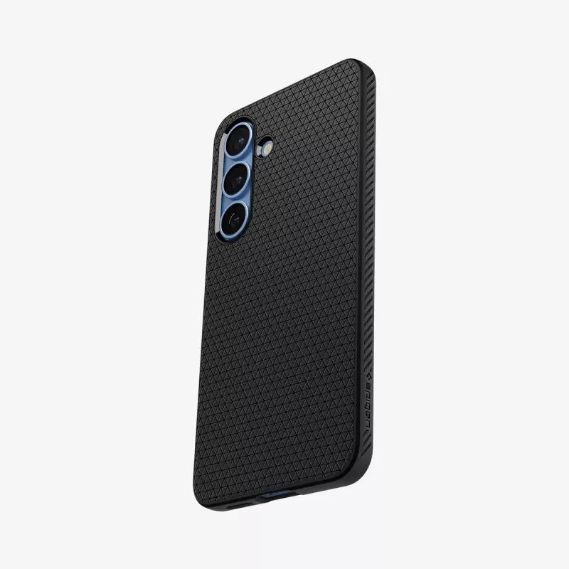 Funda Spigen Galaxy S25 Liquid Air negro mate monocromático