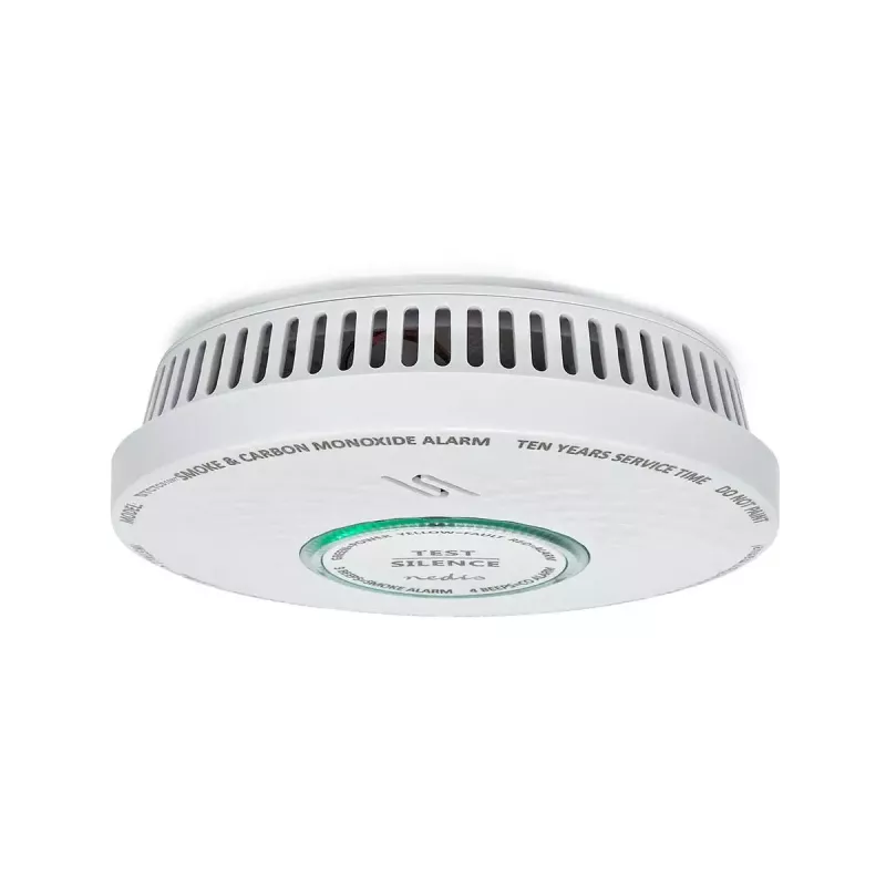 Nedis DTCTCS10WT Detector combinado de humo y monóxido de carbono, blanco
