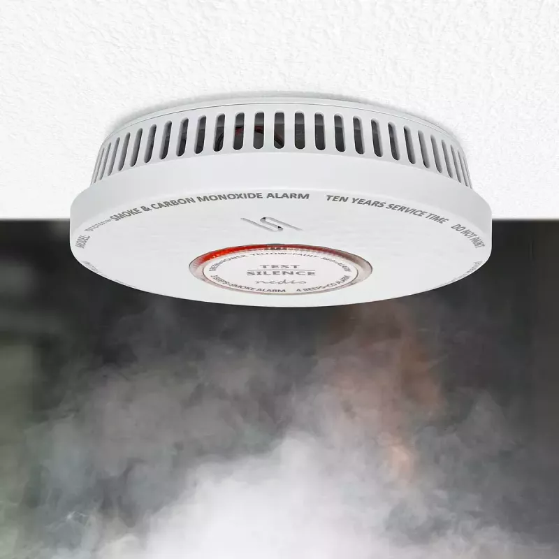 Nedis DTCTCS10WT Detector combinado de humo y monóxido de carbono, blanco