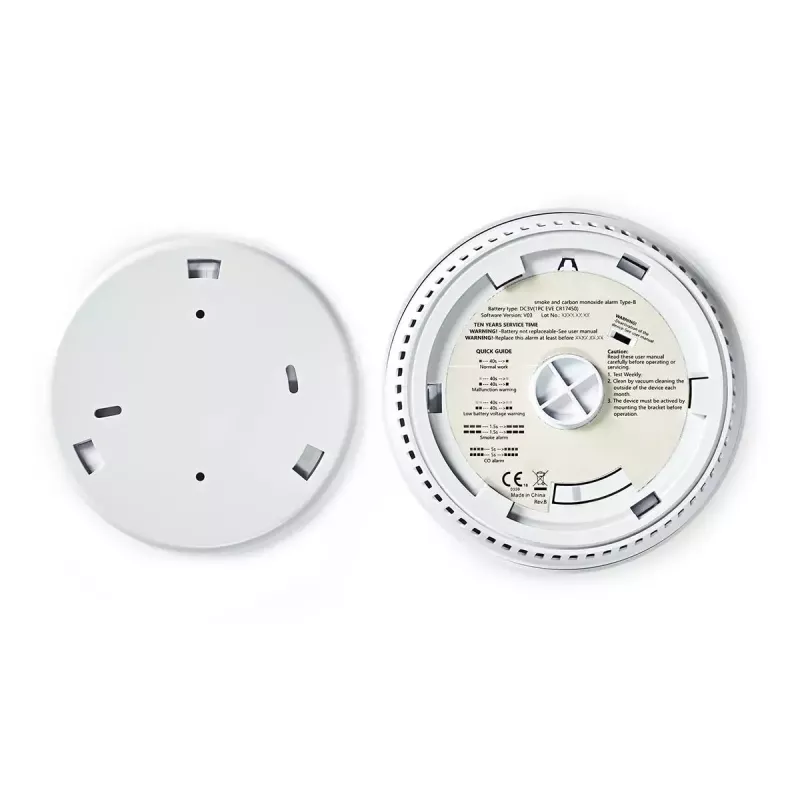 Nedis DTCTCS10WT Detector combinado de humo y monóxido de carbono, blanco