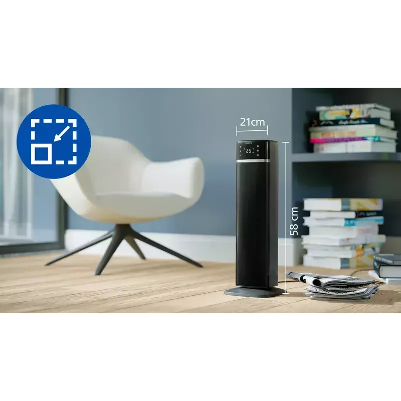 Calefactor cerámico de torre inteligente Philips 5000 Series
