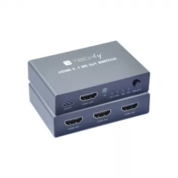 Conmutador de vídeo Techly IDATA HDMI-2138KT HDMI 60Hz 2m
