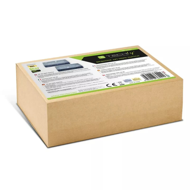 Conmutador de vídeo Techly IDATA HDMI-2138KT HDMI 60Hz 2m