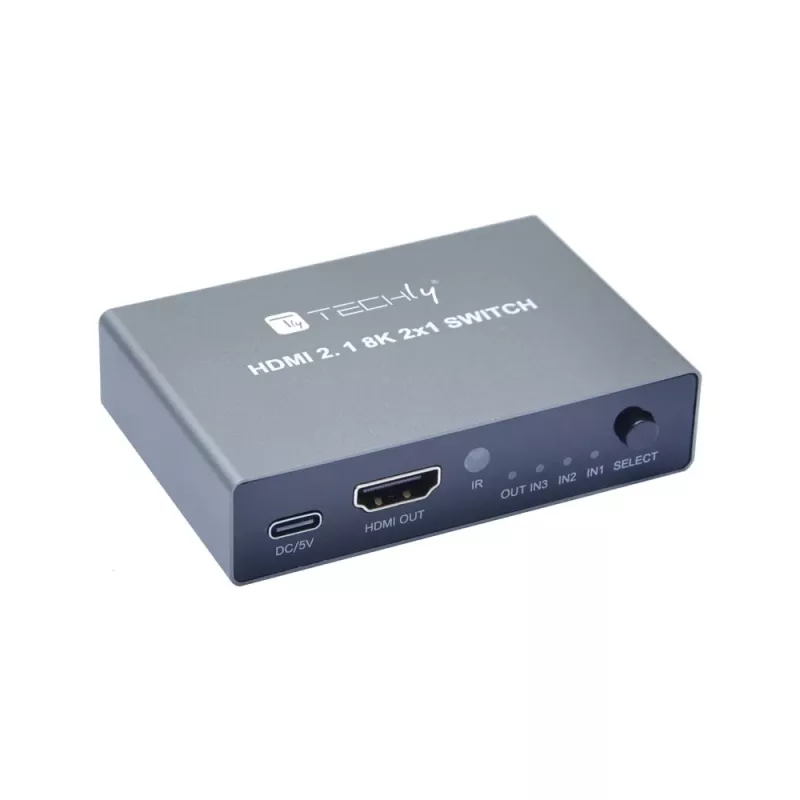 Conmutador de vídeo Techly IDATA HDMI-2138KT HDMI 60Hz 2m