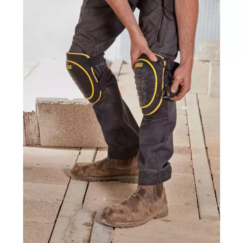 Rodilleras de seguridad Stanley FATMAX FMST82961-1 amarillo negro espuma plástico elástico nailon