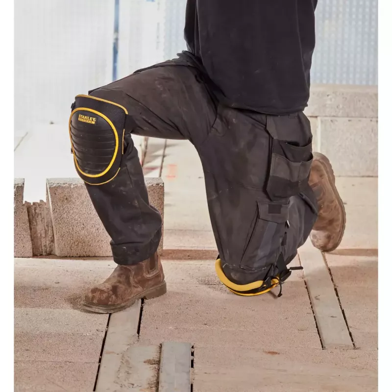 Rodilleras de seguridad Stanley FATMAX FMST82961-1 amarillo negro espuma plástico elástico nailon