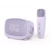 Altavoz infantil portátil MYFIRST myFirst Voice 2 – lila, dispositivo de audio compacto recargable para niños
