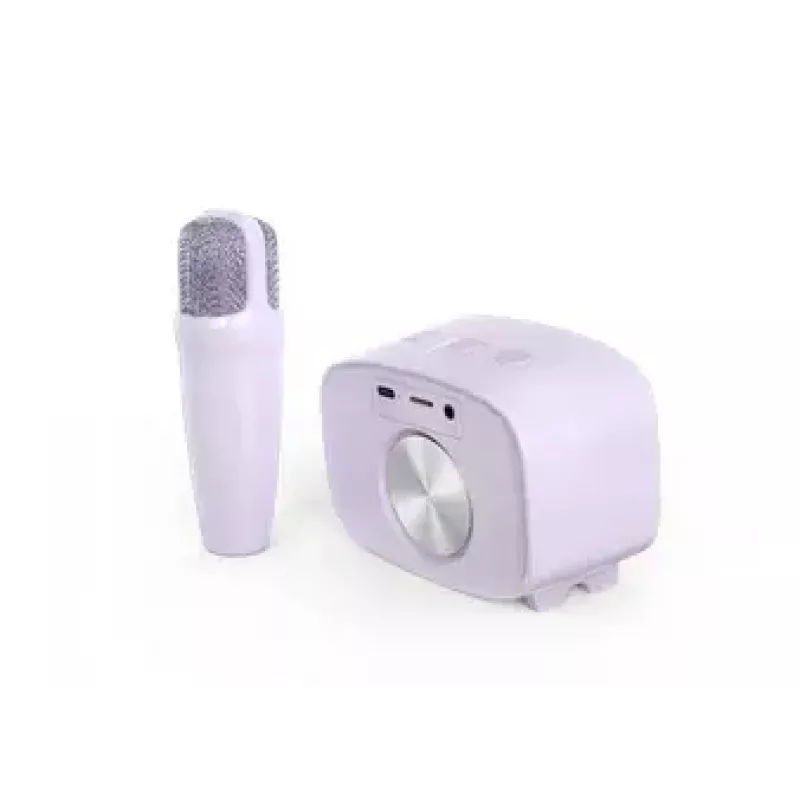 Altavoz infantil portátil MYFIRST myFirst Voice 2 – lila, dispositivo de audio compacto recargable para niños