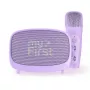 Altavoz infantil portátil MYFIRST myFirst Voice 2 – lila, dispositivo de audio compacto recargable para niños