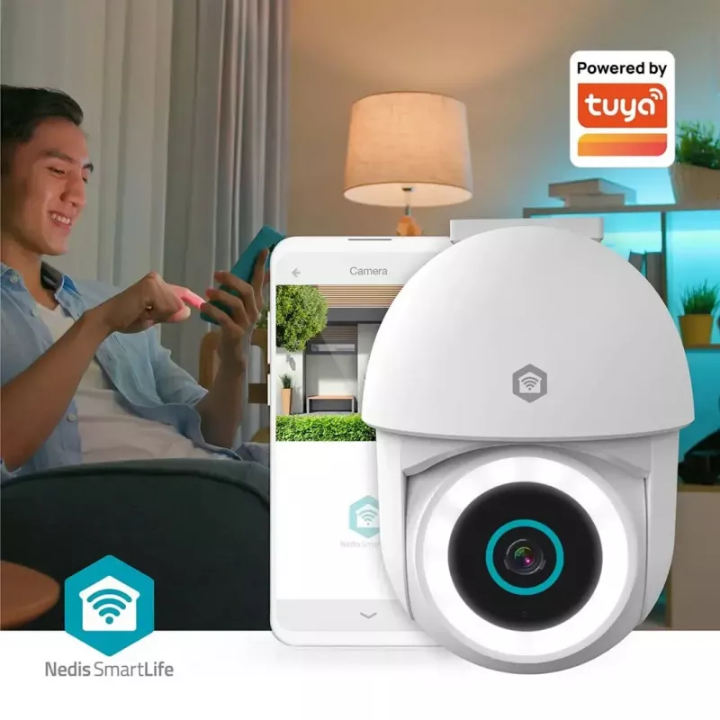 Cámara de vigilancia IP tipo domo Nedis WIFICO22CWT 1920 x 1080 píxeles