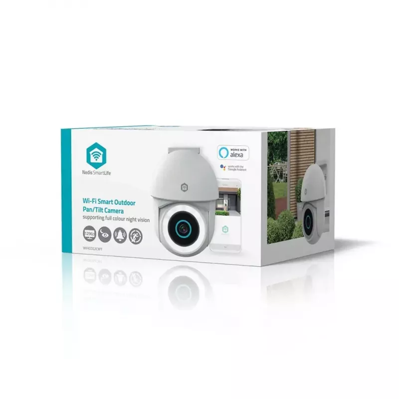 Cámara de vigilancia IP tipo domo Nedis WIFICO22CWT 1920 x 1080 píxeles