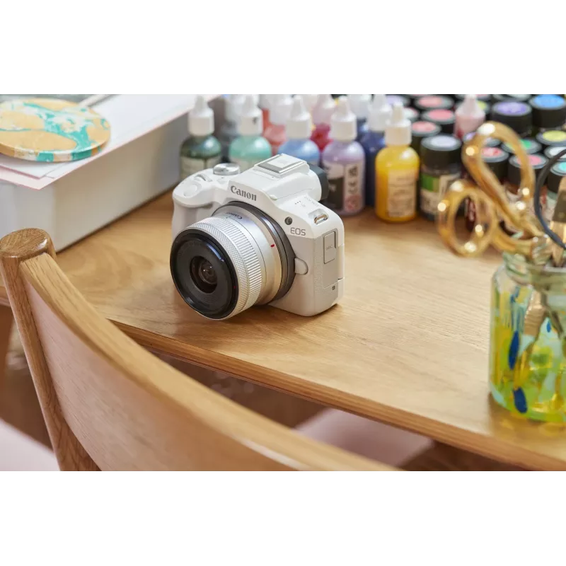 Cámara MILC Canon EOS R50 blanca 24,2 MP 4K Ultra HD