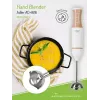 Batidora de mano Adler AD 4616 — batidora de mano, 500 W máx, 2 velocidades, cuchillas de acero inoxidable, blanca