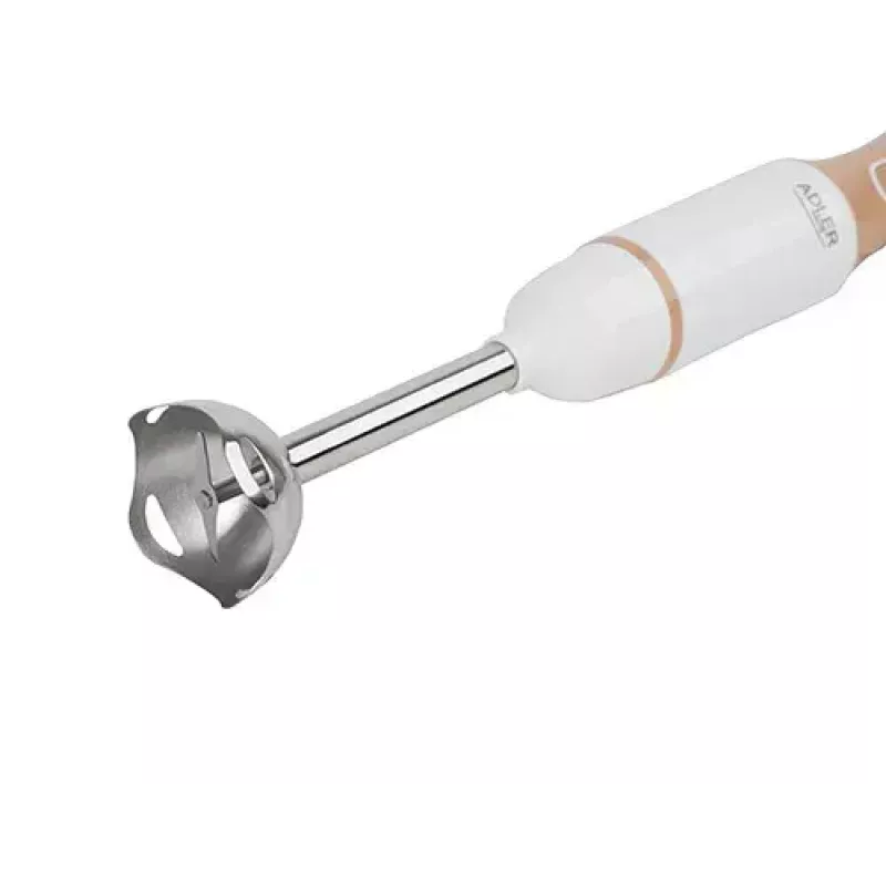 Batidora de mano Adler AD 4616 — batidora de mano, 500 W máx, 2 velocidades, cuchillas de acero inoxidable, blanca
