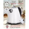 Adler AD 1343 hervidor eléctrico, 1,5 l, 1850 W, acero inoxidable, Strix, blanco