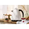Adler AD 1343 hervidor eléctrico, 1,5 l, 1850 W, acero inoxidable, Strix, blanco